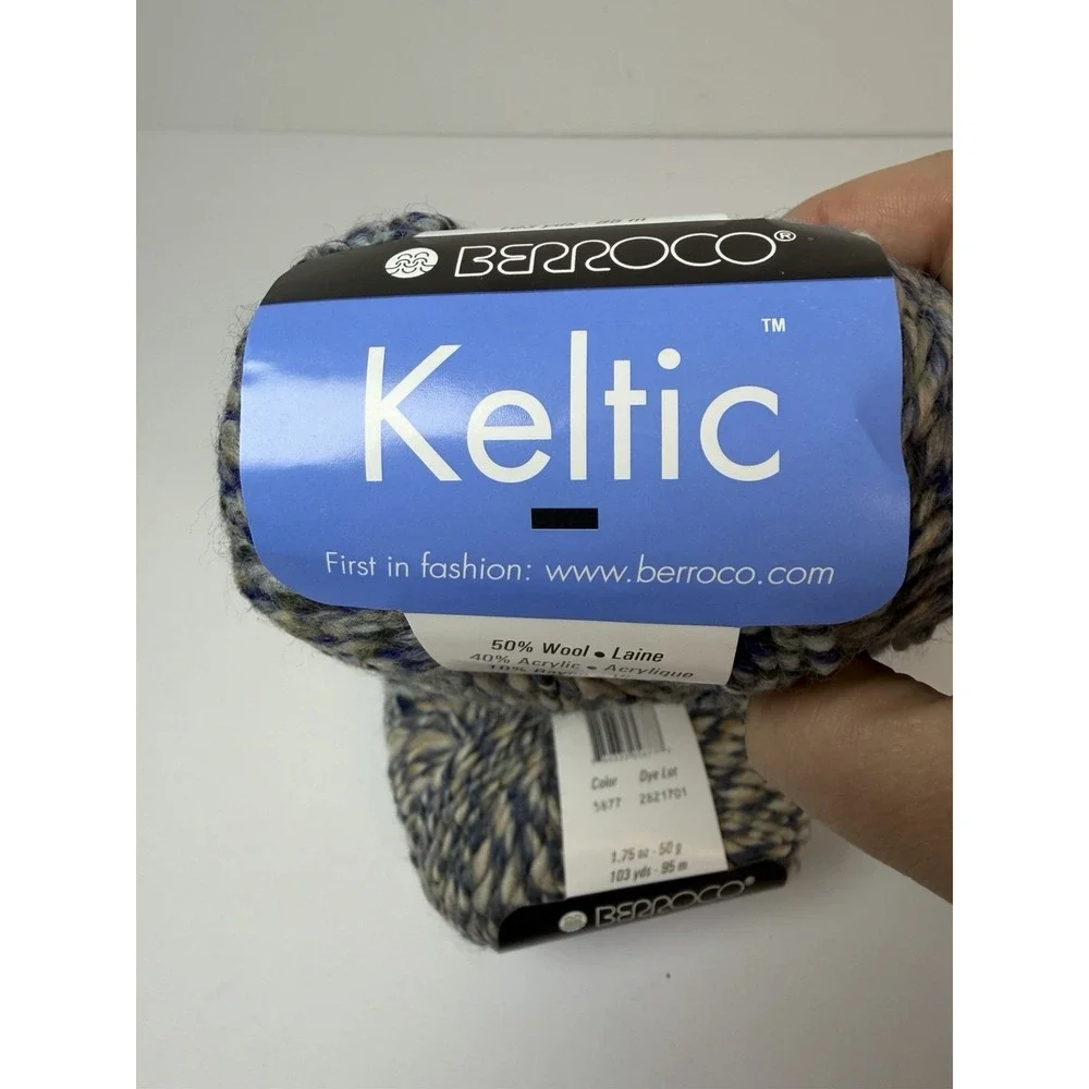 Berroco KELTIC Yarn Wool Blend Lot Of 2‎ Made in Italy